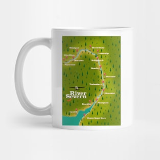 River Severn map Mug